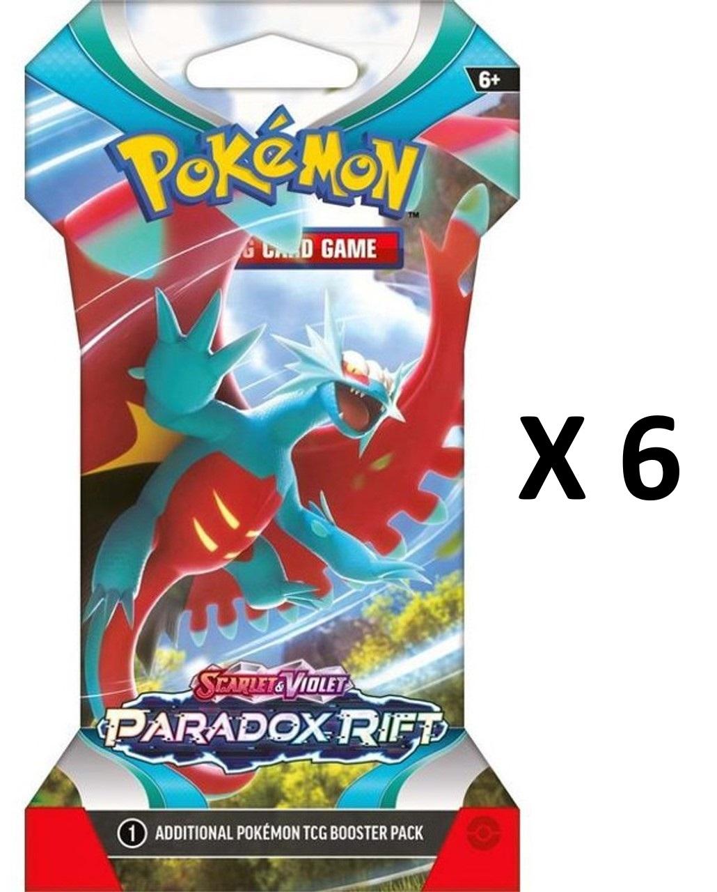 Pokemon TCG: Paradox Rift Sleeved Booster x 6 - Ninetales Trading Co