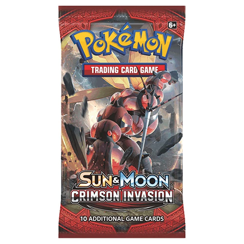 Pokemon TCG: Sun & Moon Crimson Invasion Booster Pack - Ninetales Trading Co