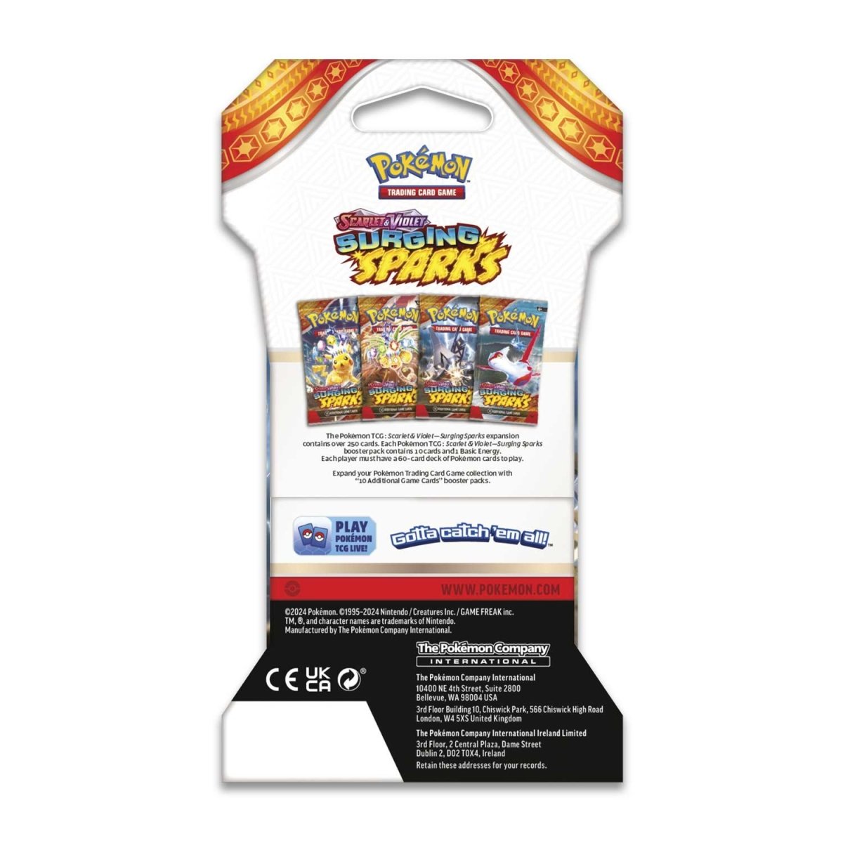 PRE-ORDER: Pokemon TCG: Scarlet & Violet-Surging Sparks Sleeved Booster Pack - Ninetales Trading Co