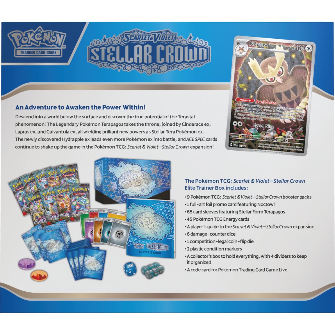 Pokemon TCG: Scarlet and Violet Stellar Crown Elite Trainer Box - Ninetales Trading Co