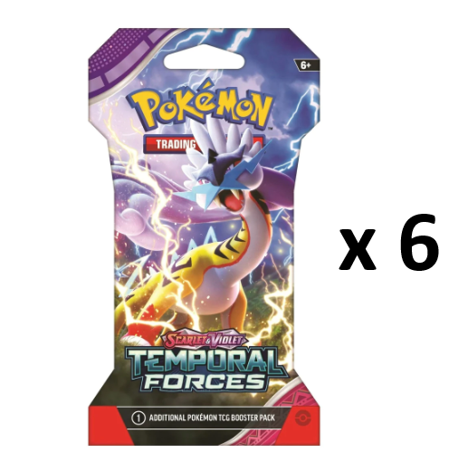 Pokemon TCG: Temporal Forces Hanger Pack x 6 - Ninetales Trading Co