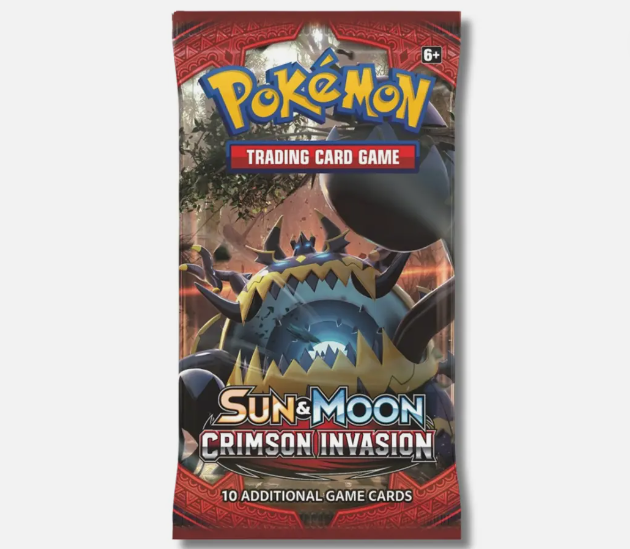 Pokemon TCG: Sun & Moon Crimson Invasion Booster Pack - Ninetales Trading Co