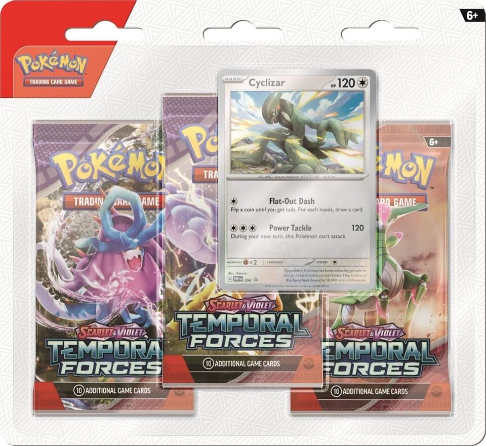 Pokemon TCG: Temporal Forces 3 Pack Blister - Ninetales Trading Co